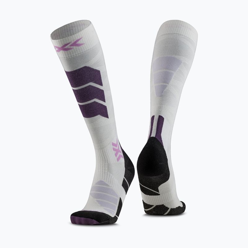 Шкарпетки гірськолижні X-Socks Ski Expert Silk Merino Otc white/lavender