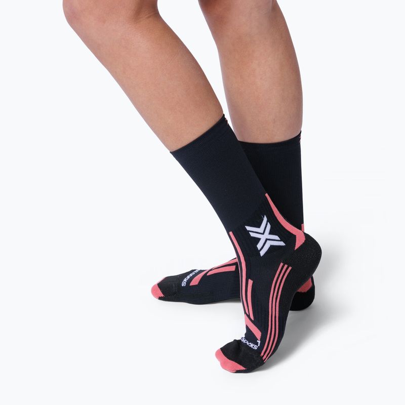 Шкарпетки жіночі X-Socks Trailrun Perform Crew x black/dusty rose 2
