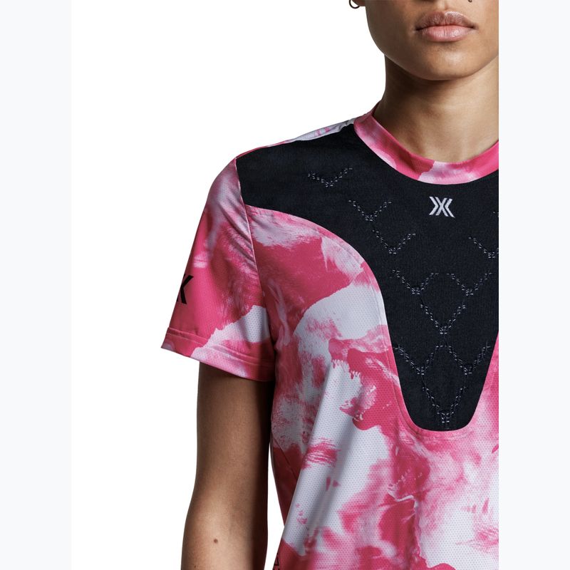 Футболка для бігу жіноча X-Bionic Corefusion Run wolfpack/white/neo pink 5