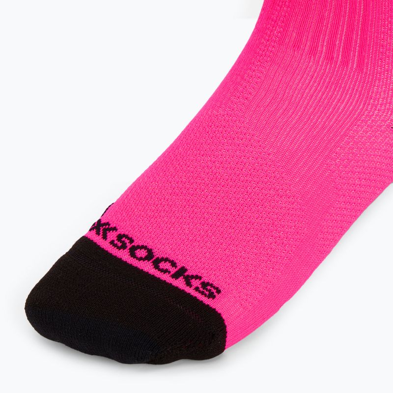 Шкарпетки X-Socks Run Discover Crew fluo pink/x black 3