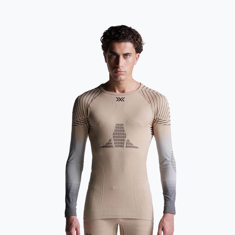 Чоловіча термоактивна кофта X-Bionic Invent Fx Shirt sand/light grey/grey