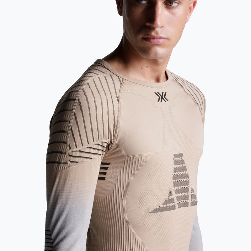 Лонгслів термічний чоловічий X-Bionic Invent Fx Shirt sand/light grey/grey 5