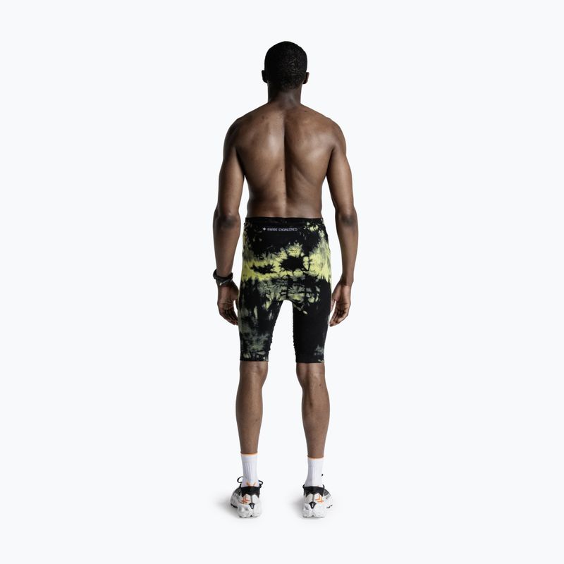 Шорти для бігу чоловічі X-Bionic Efektor Tights tie dye electric energy 3