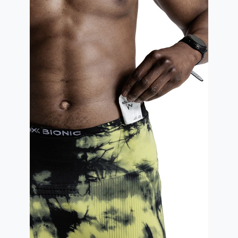 Шорти для бігу чоловічі X-Bionic Efektor Tights tie dye electric energy 6