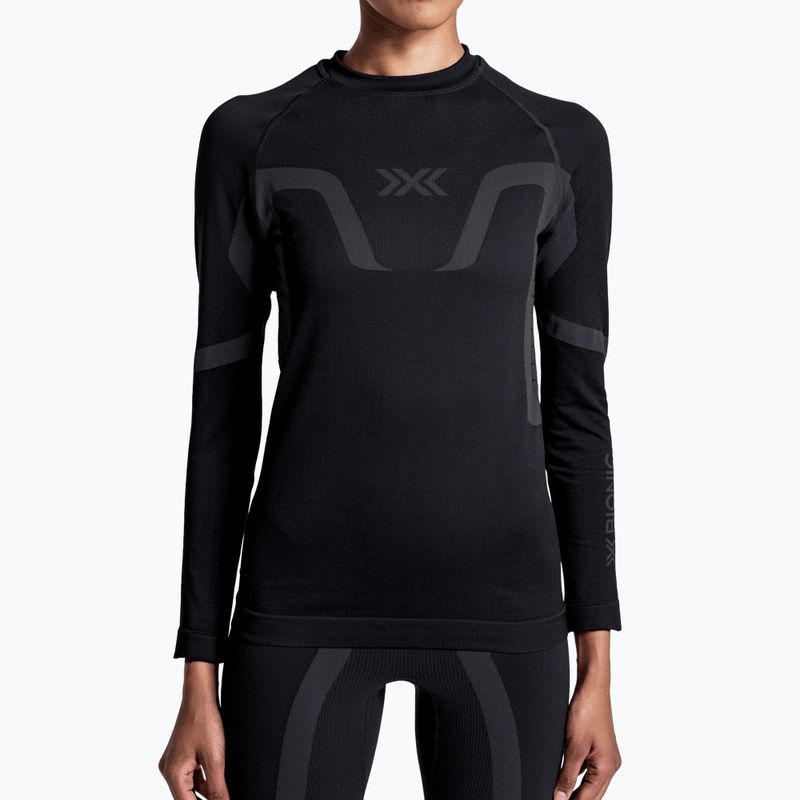 Кофта термоактивна жіноча X-Bionic X-Ential Baselayer LS x black 3