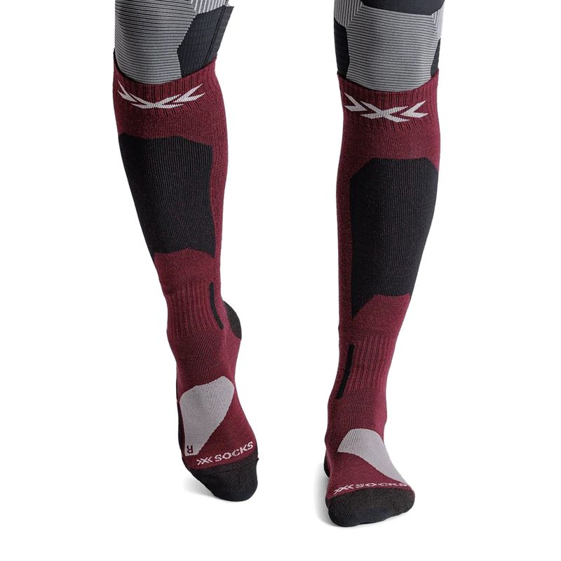 Шкарпетки лижні X-Socks Ski Discover Merino Otc oxide red 2