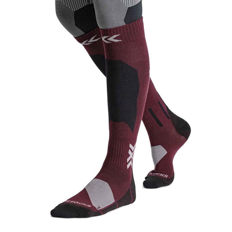 Шкарпетки лижні X-Socks Ski Discover Merino Otc oxide red 4