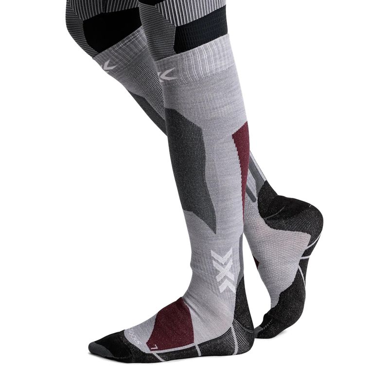 Шкарпетки лижні X-Socks Ski Discover Merino Otc silver grey 4