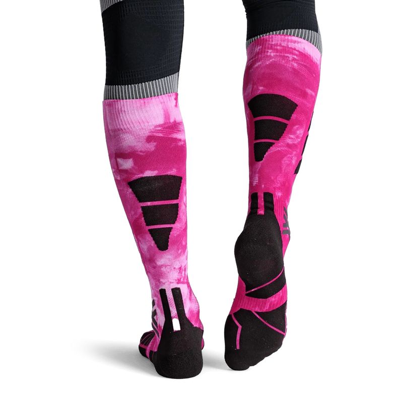 Шкарпетки лижні X-Socks Ski Expert Wild Otc x black/fluo pink 3