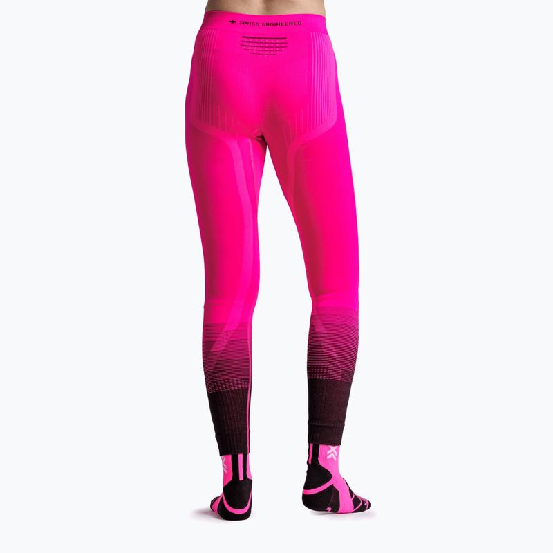 Штани термоактивні жіночі X-Bionic Invent Graphics fluo pink/x white 2