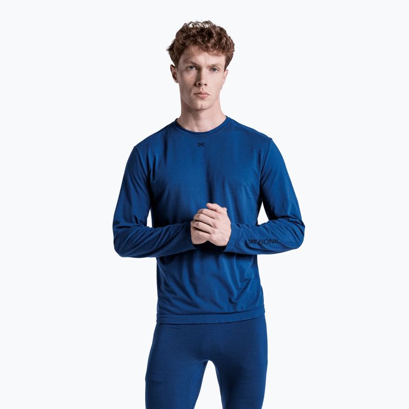 Кофта термоактивна чоловіча X-Bionic Mightywool Light Shirt neo navy 5
