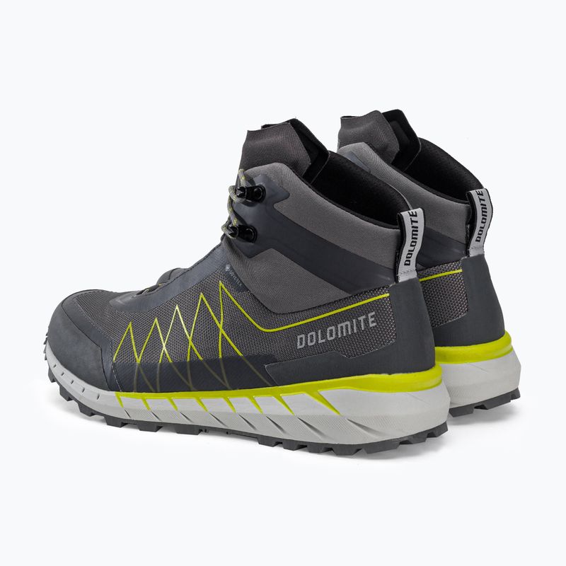 Черевики для трекінгу чоловіче Dolomite Croda Nera Hi GTX gunmetal grey/lime green 3