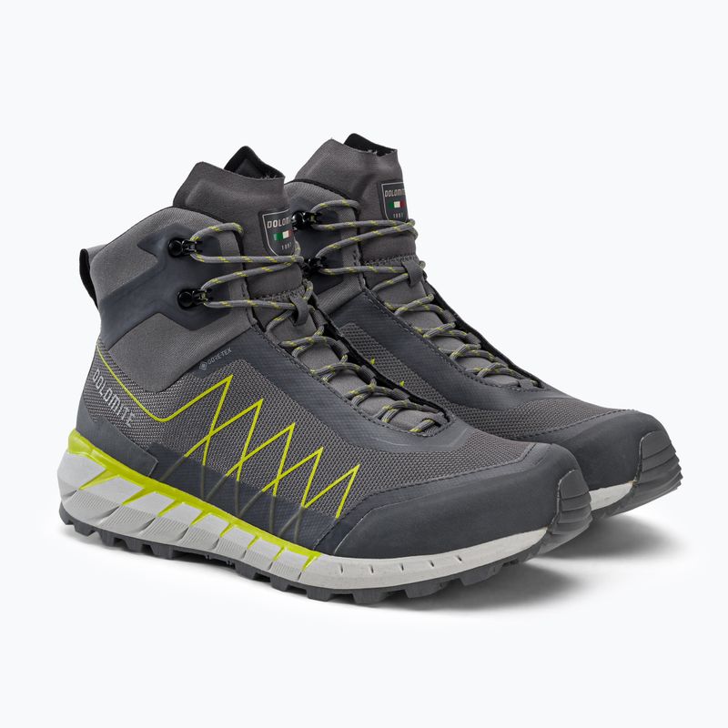 Черевики для трекінгу чоловіче Dolomite Croda Nera Hi GTX gunmetal grey/lime green 5