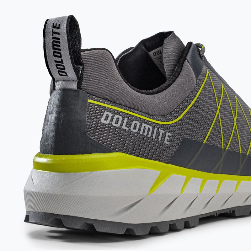 Черевики для трекінгу чоловіче Dolomite Crodanera gunmetal grey/lime green 8