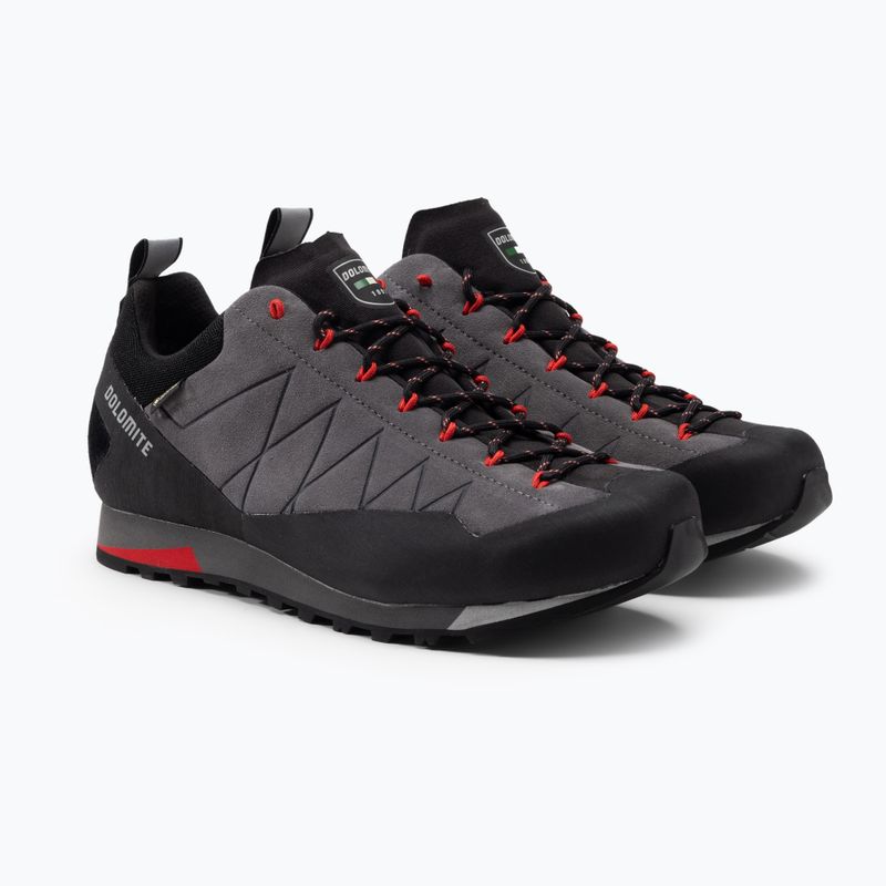 Кросівки для трекінгу чоловічі Dolomite Crodarossa Low GTX gunmetal grey/fiery red 5