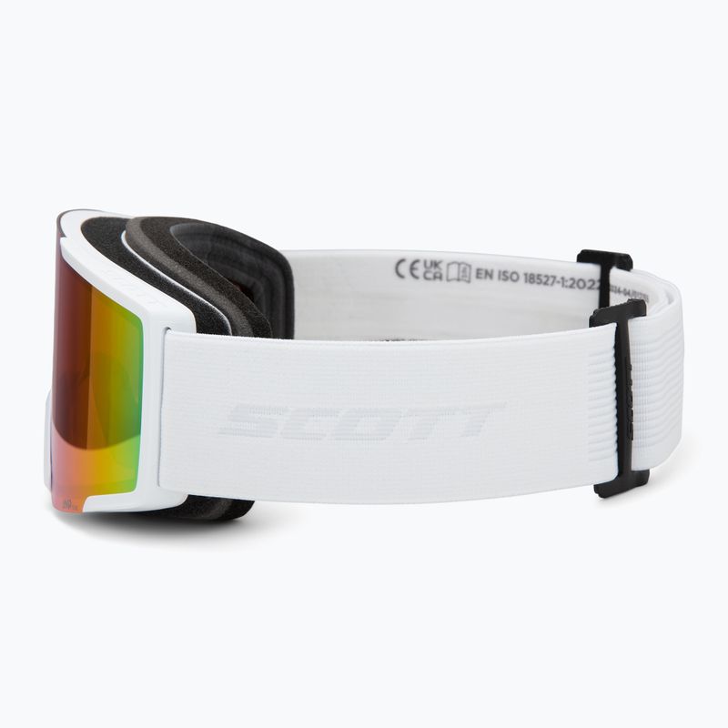 Гірськолижні окуляри SCOTT Shield mineral white/amp teal chrome 4