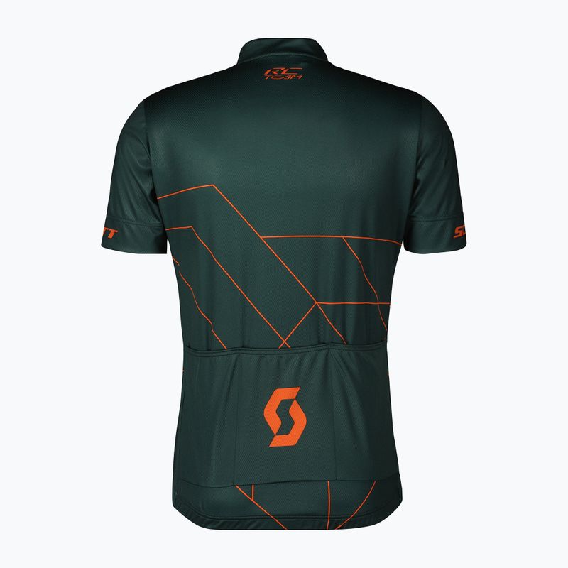 Чоловіча велофутболка SCOTT RC Team 20 aruba green/braze orange 2