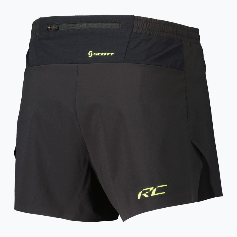Шорти для бігу чоловічі SCOTT RC Run Split black/yellow 2