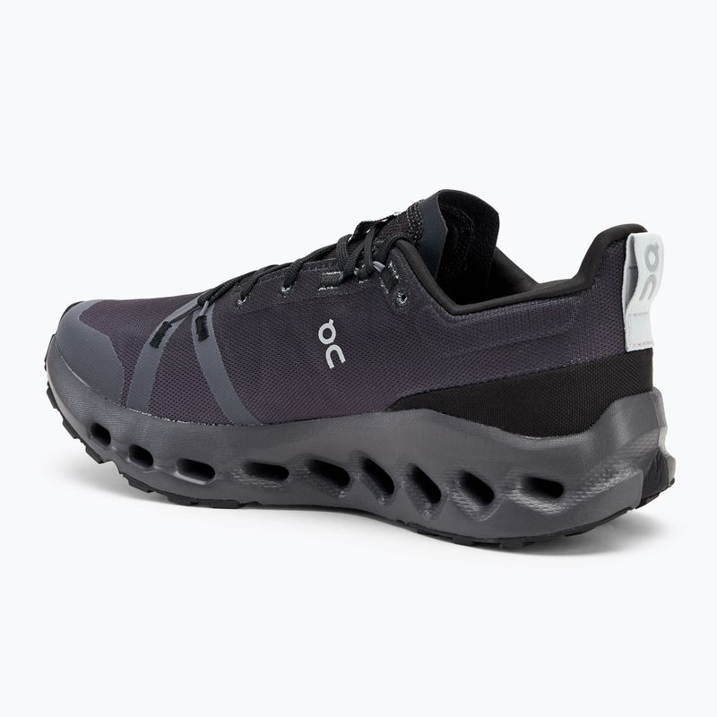 Кросівки для бігу чоловічі On Cloudsurfer Trail Waterproof black/eclipse 3