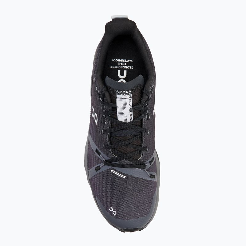 Кросівки для бігу чоловічі On Cloudsurfer Trail Waterproof black/eclipse 5