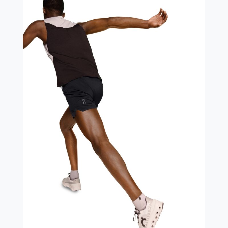 Шорти для бігу чоловічі On 5" Lightweight black 4