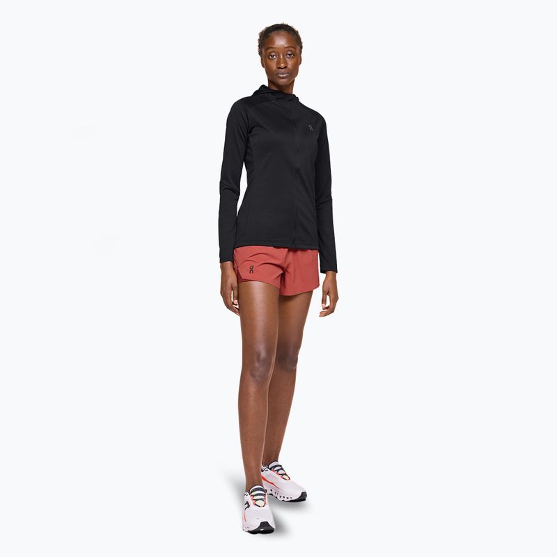 Кофта для бігу жіноча On Climate Zip Hoodie black 2