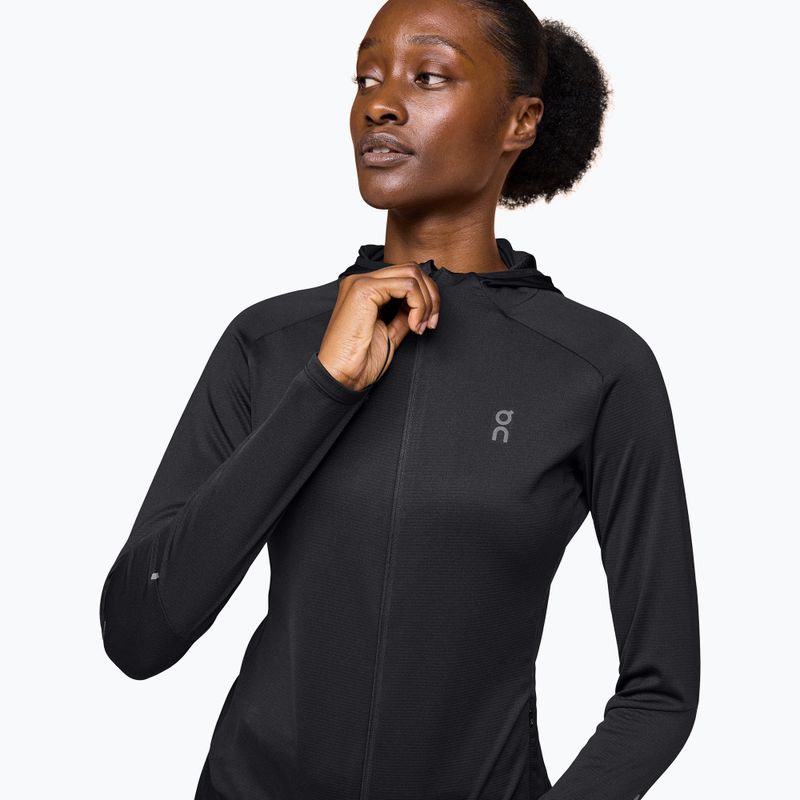 Кофта для бігу жіноча On Climate Zip Hoodie black 5
