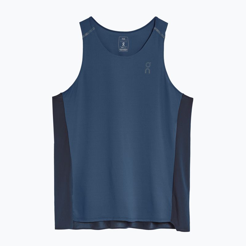 Майка для бігу чоловіча On Running Performance Tank denim/navy
