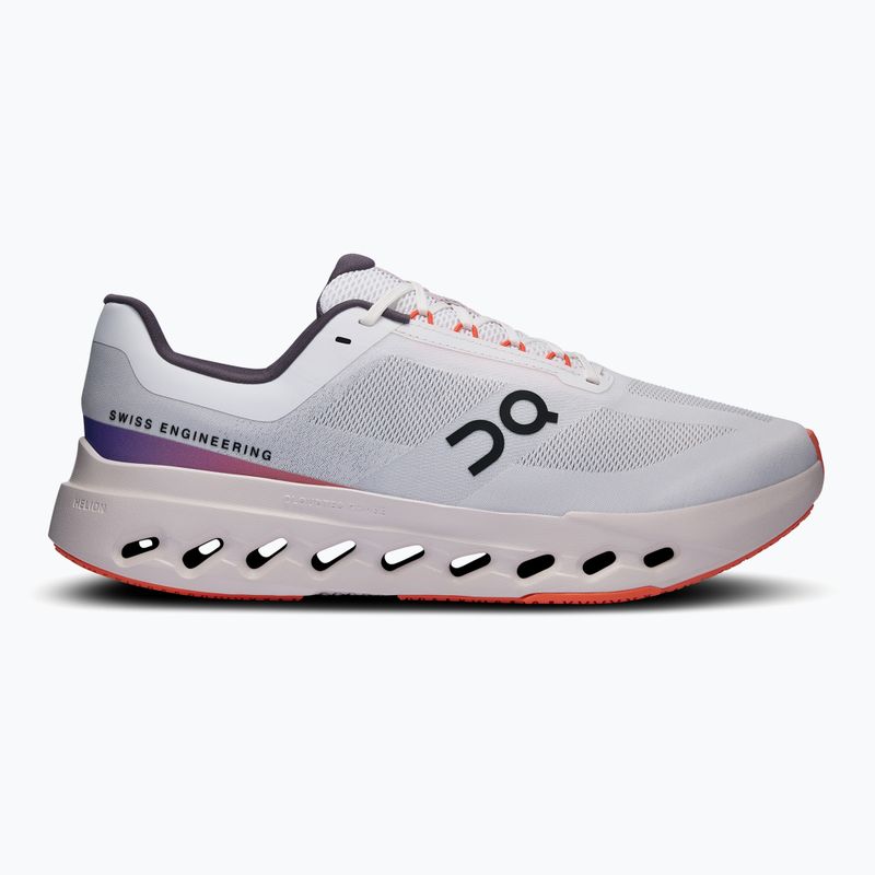 Кросівки для бігу чоловічі On Cloudsurfer Next white/flame 9