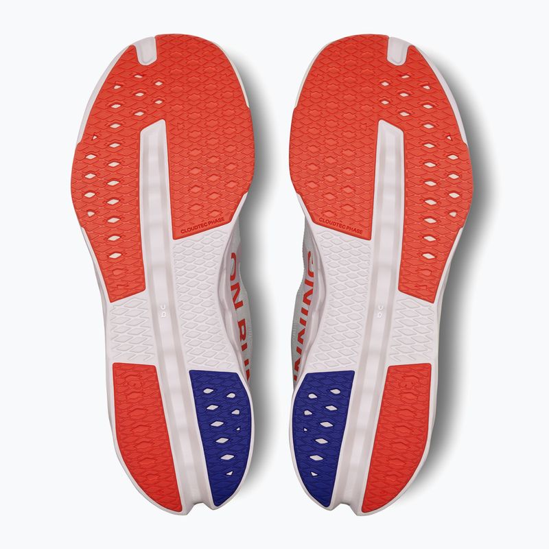 Кросівки для бігу чоловічі On Cloudsurfer Next white/flame 12