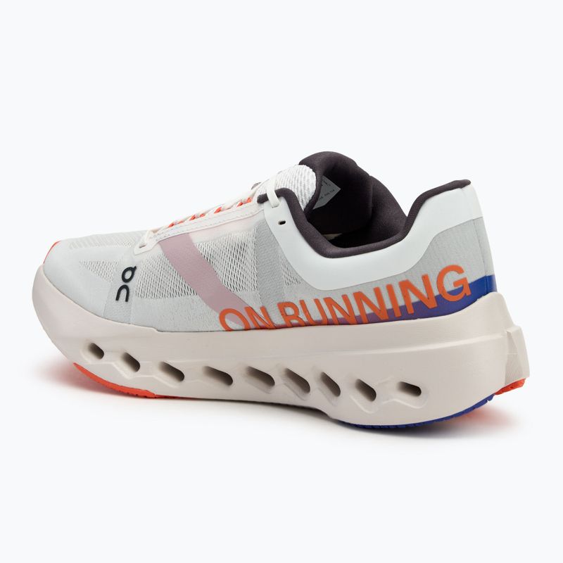 Кросівки для бігу чоловічі On Cloudsurfer Next white/flame 3