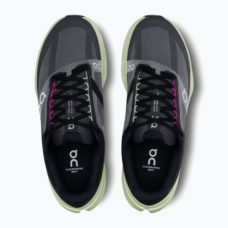 Кросівки для бігу жіночі On Cloudsurfer Next black/lima 13