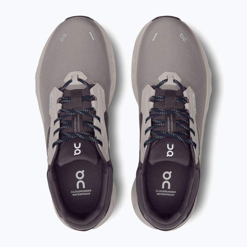 Кросівки для бігу чоловічі On Cloudrunner 2 Waterproof zinc/midnight 13