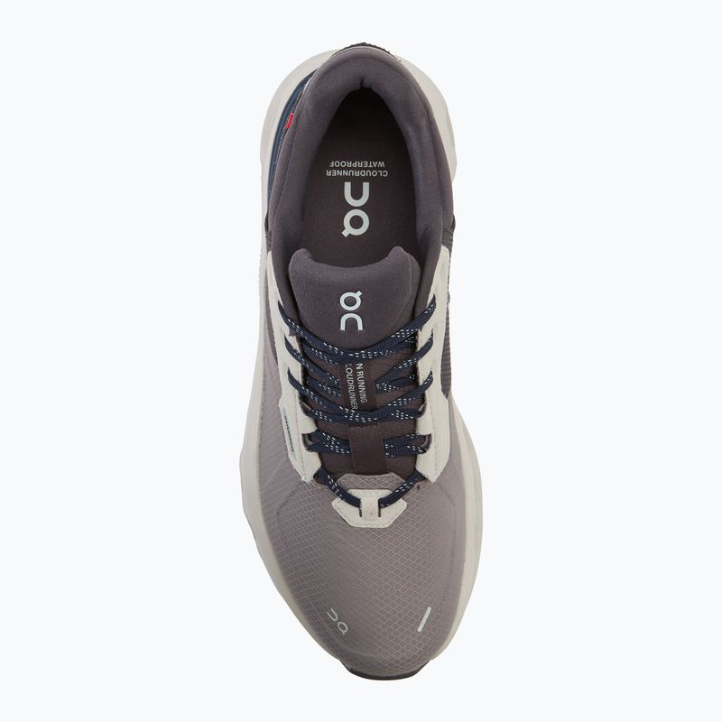 Кросівки для бігу чоловічі On Cloudrunner 2 Waterproof zinc/midnight 5