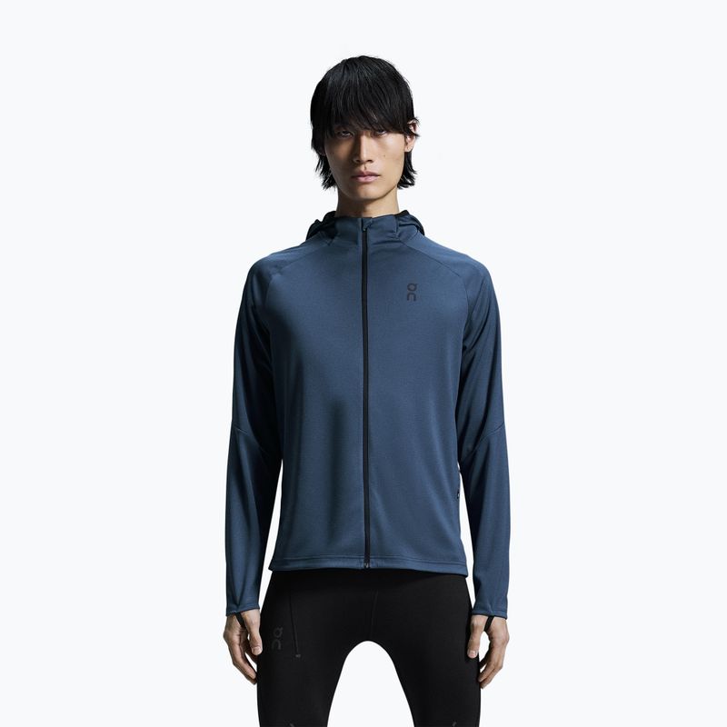 Кофта для бігу чоловіча On Running Climate Zip Hoodie blue