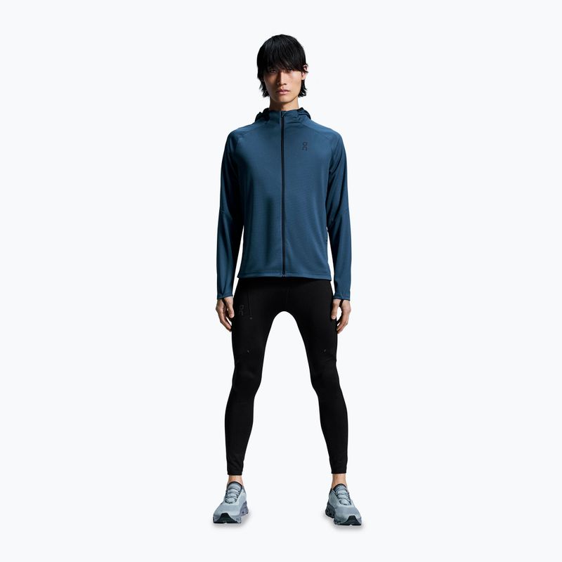 Кофта для бігу чоловіча On Running Climate Zip Hoodie blue 2