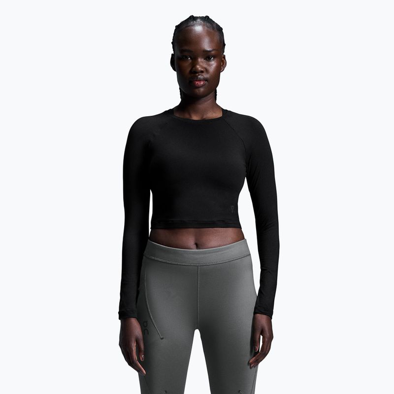 Top для бігу жіночий On Running Movement Long-T Crop black