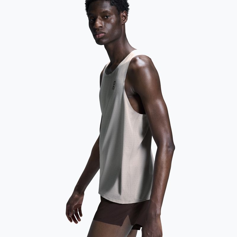 Топ для бігу чоловічий On Race Singlet pearl 4