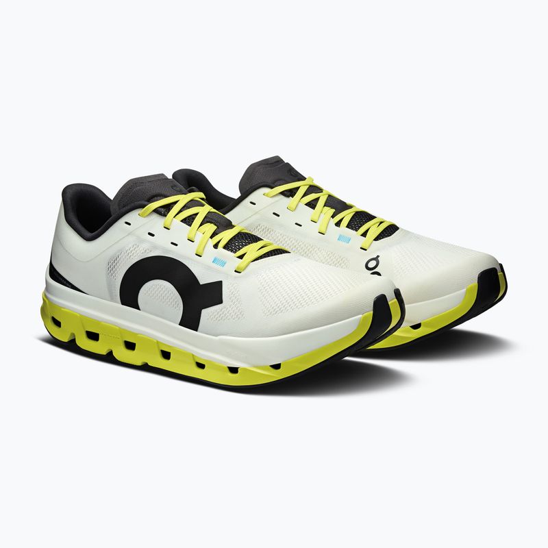 Кросівки для бігу чоловічі On Cloudflow 5 white/lime 10