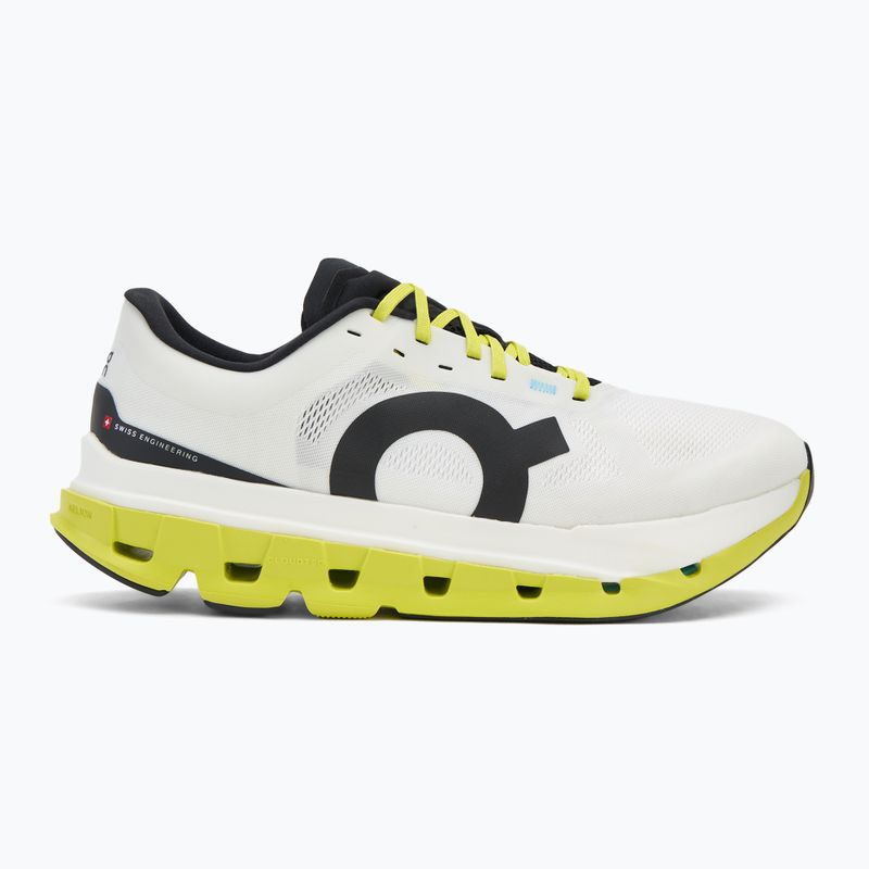Кросівки для бігу чоловічі On Cloudflow 5 white/lime 2