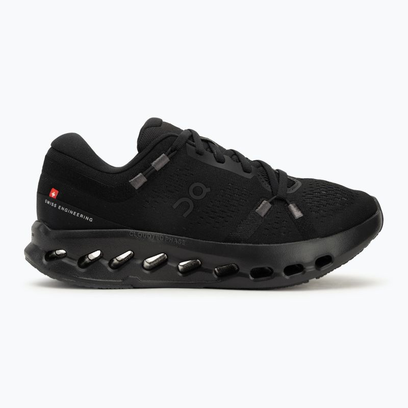 Кросівки для бігу жіночі On Cloudsurfer 2 black/black 2