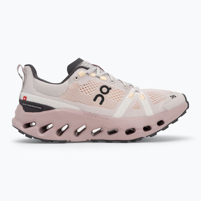 Кросівки для бігу жіночі On Running Cloudsurfer Trail silver/mauve 2