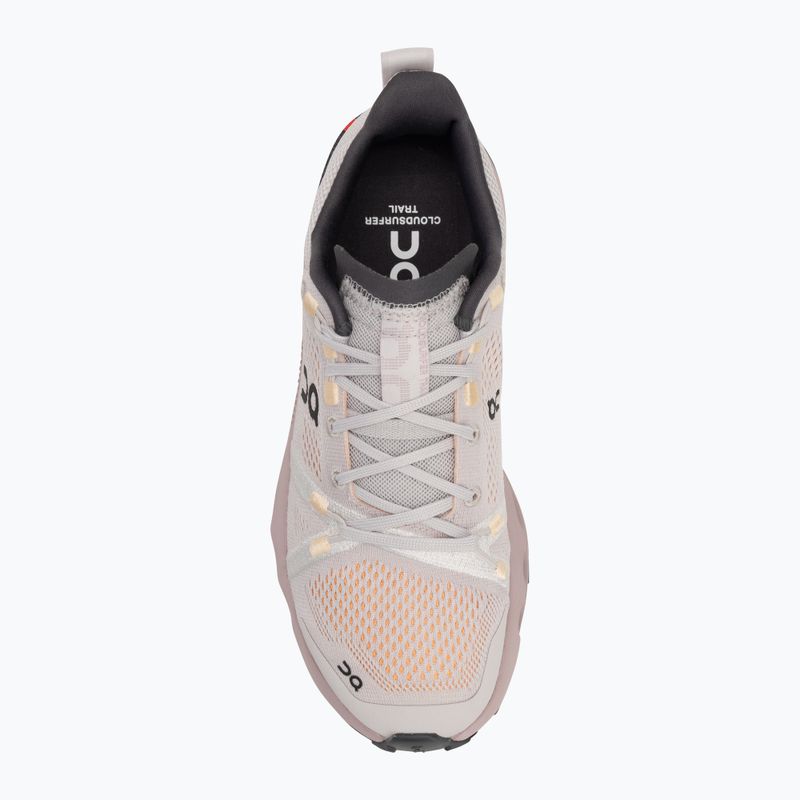 Кросівки для бігу жіночі On Running Cloudsurfer Trail silver/mauve 5