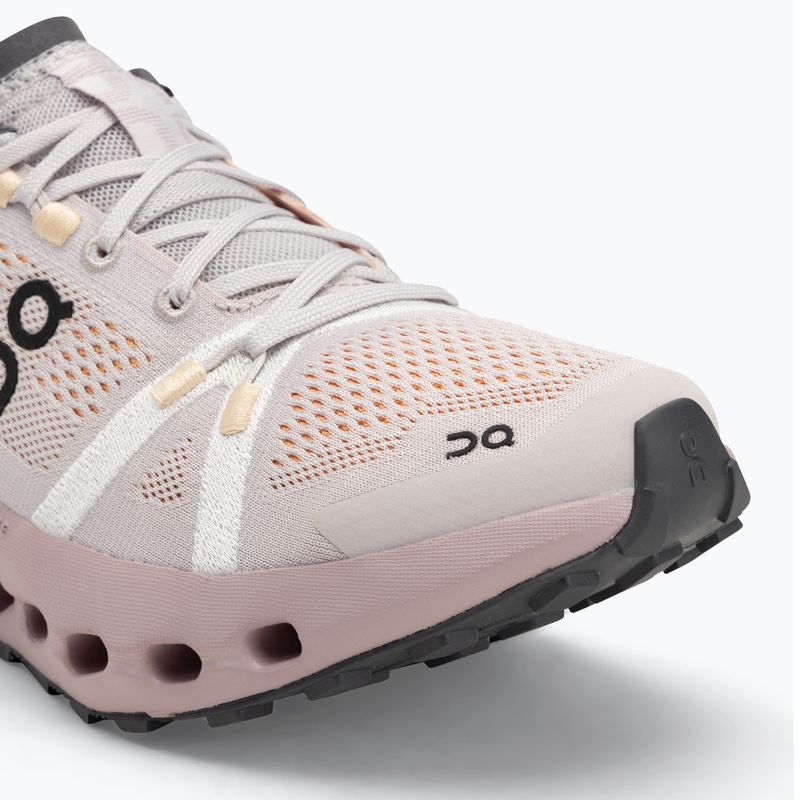 Кросівки для бігу жіночі On Running Cloudsurfer Trail silver/mauve 7
