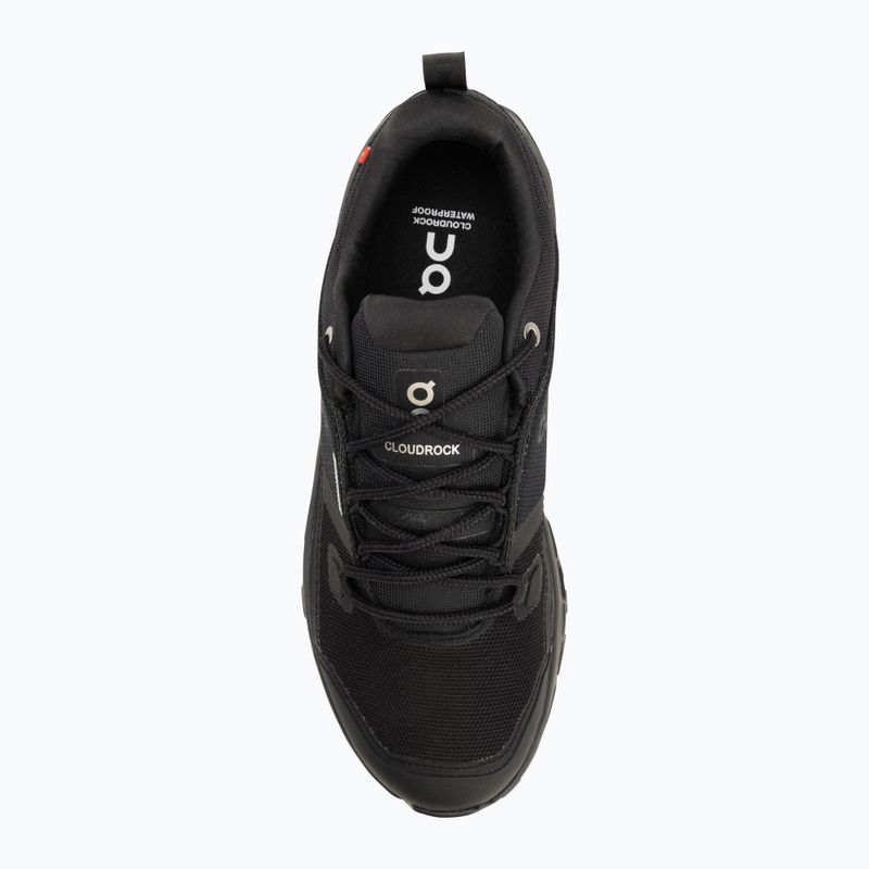 Черевики чоловічі On Running Cloudrock Low Waterproof black/black 5