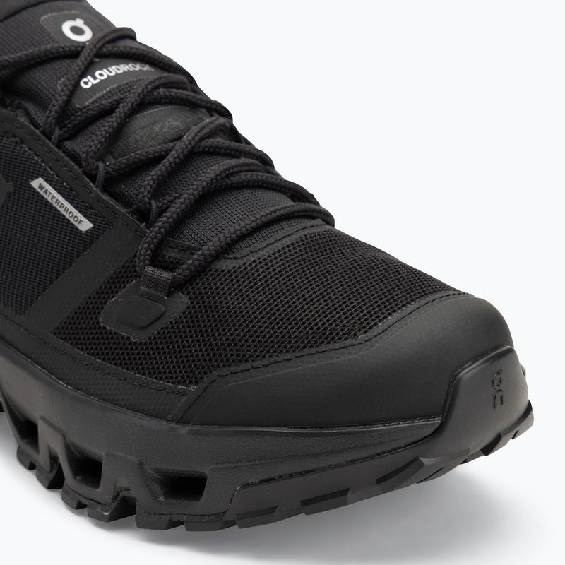 Черевики чоловічі On Running Cloudrock Low Waterproof black/black 7