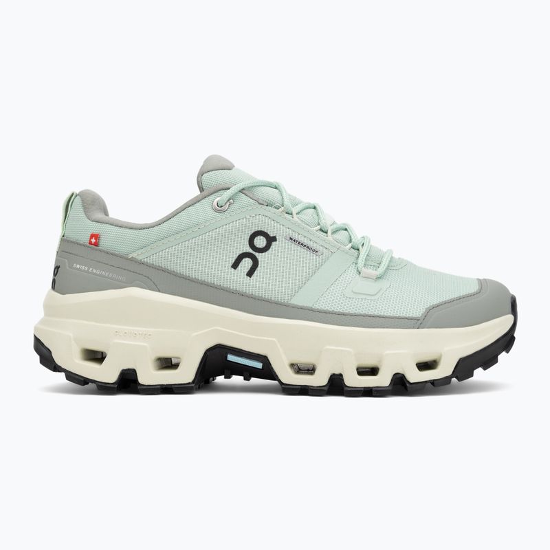 Кросівки туристичні жіночі On Cloudrock Low Waterproof mineral/aloe 2