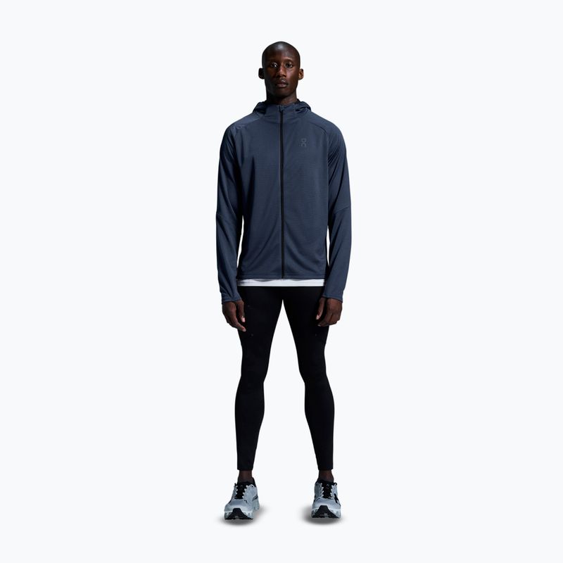 Кофта для бігу чоловіча On Running Climate Zip Hoodie midnight 2