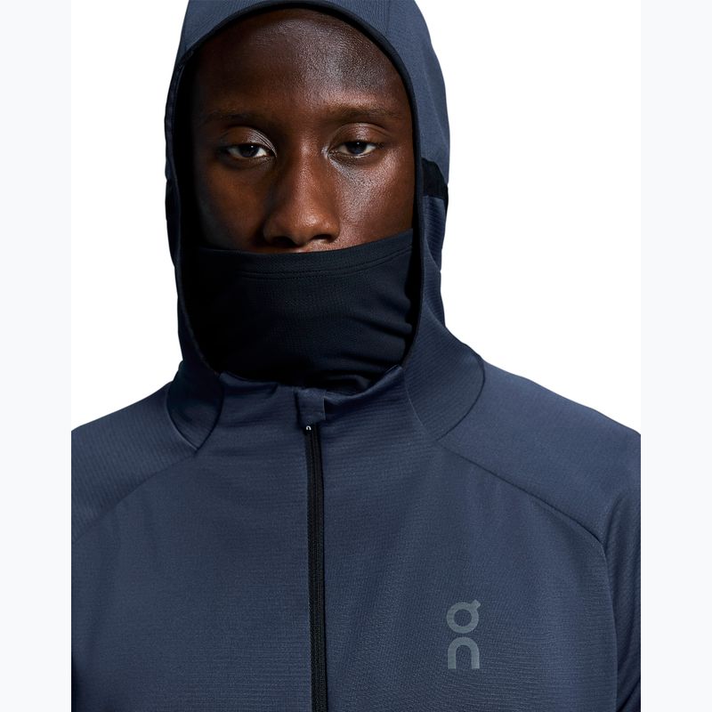 Кофта для бігу чоловіча On Running Climate Zip Hoodie midnight 5
