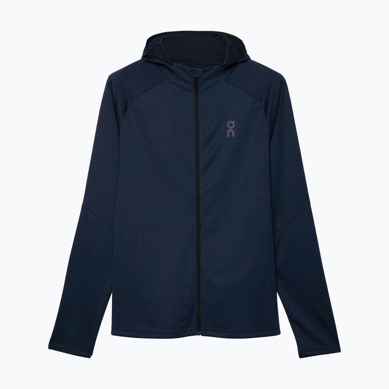 Кофта для бігу чоловіча On Running Climate Zip Hoodie midnight 8